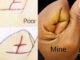 The secret of our hand to show rich or poor