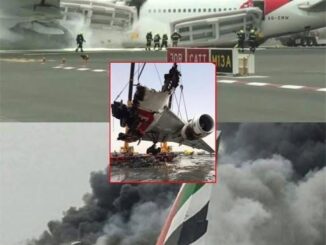Emirates plane crash-lands with 300 aboard; 1 firefighter killed